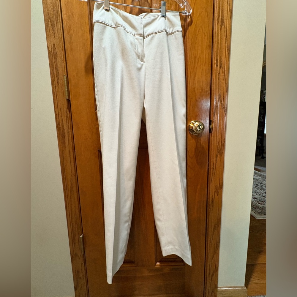 i.e. Petites Elegant Off-White Dress Pants